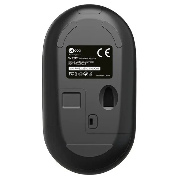 Lenovo Lecoo Ws212 Siyah Optik Kablosuz Mouse - Görsel 5
