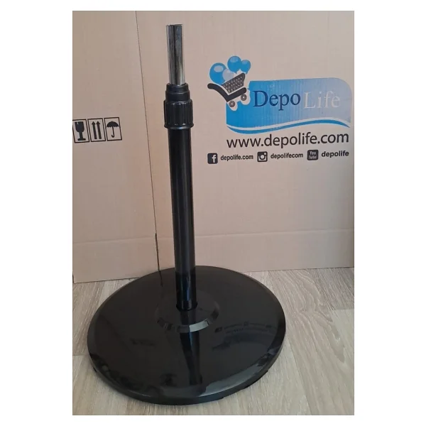 Depolife Vantilatör Ayağı Teleskopik Borulu Simit Ayak Fan Pervane Ayak 38cm Çap 70cm Uzunluk - Görsel 2