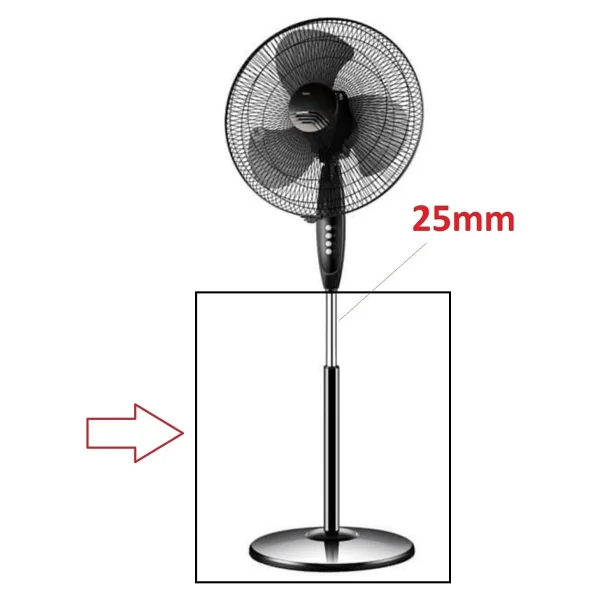 Depolife Vantilatör Ayağı Teleskopik Borulu Simit Ayak Fan Pervane Ayak 38cm Çap 70cm Uzunluk - Görsel 6