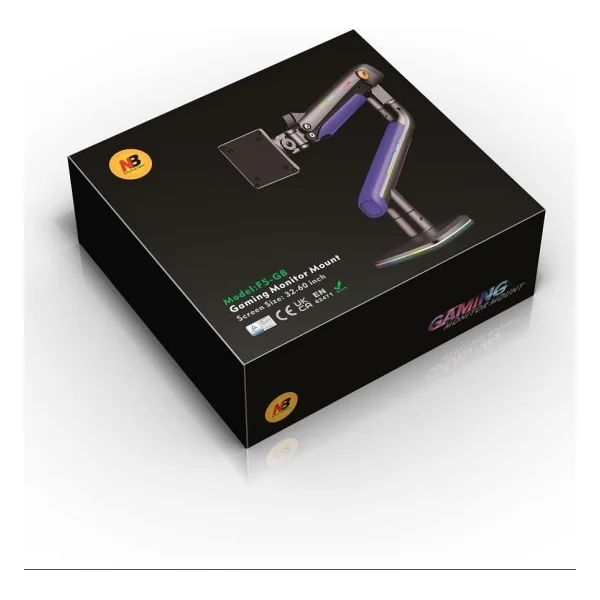 North Bayou F5-Gaming Mavi 32-60 İnç Tek Kollu Amortisörlü Monitör Standı - Görsel 2