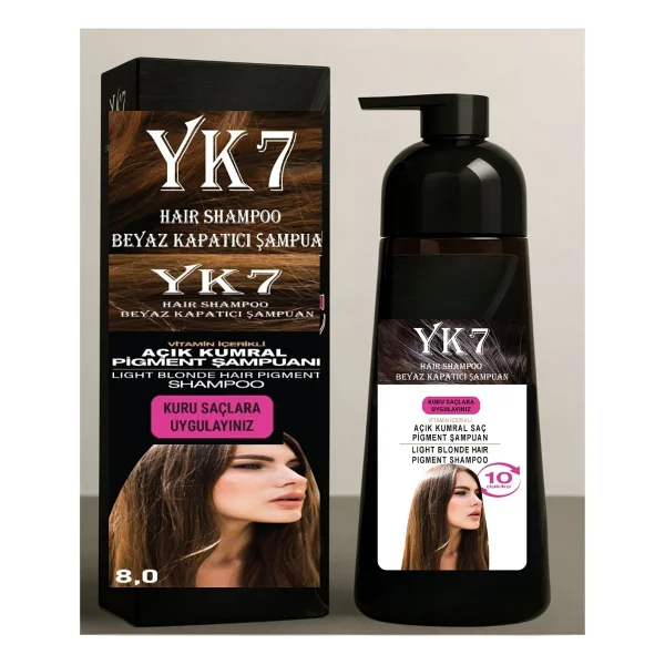 Yk7 Kozmetik Yk7 Beyaz Kapatıcı (Küllü Kumral 7.1) Şampuan 300 Ml. - Görsel 6