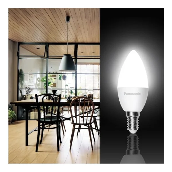 Panasonic Beyaz Işık 6.5 W-50 W E14 LED Ampul - Görsel 3