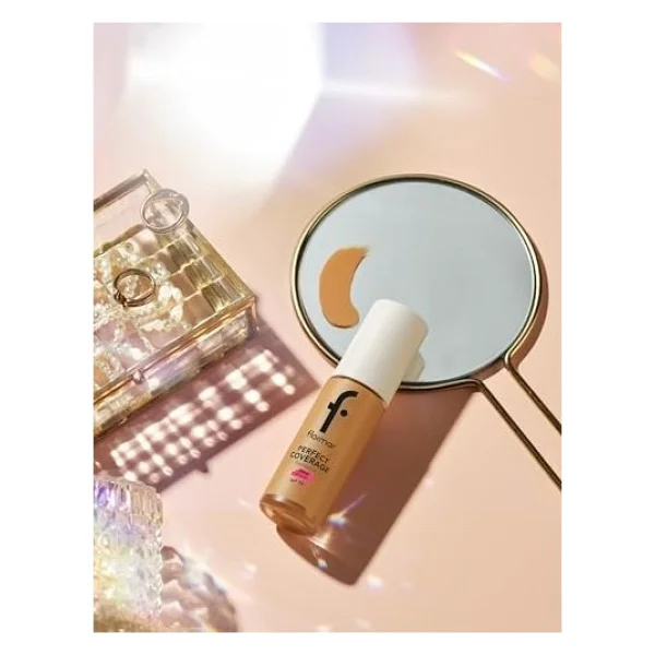 Flormar Perfect Coverage Yarı Parlak Bitişli Spf 15 105 Porcelain Ivory 30 Ml Likit Fondöten - Görsel 3