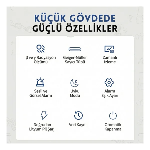 Fnirsi Gc-02 Geiger Sayacı Nükleer Radyasyon Test Cihazı - Görsel 6