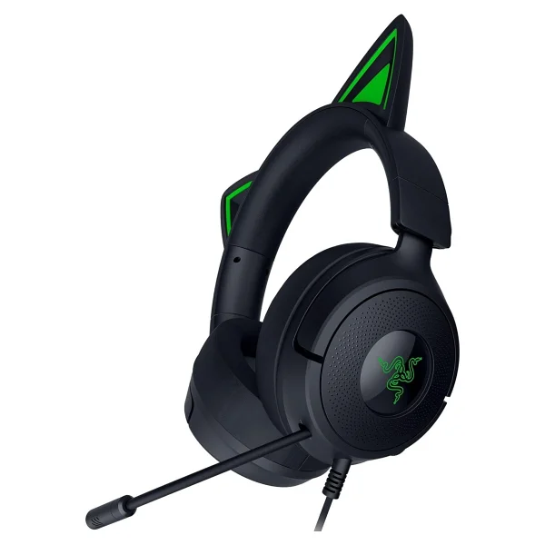 Razer Kraken Kitty V3 X - Oyun Için Kablolu Kitty Kulaklık - Ikonik Kitty Kulakları - 270 G Hafif - - Görsel 6