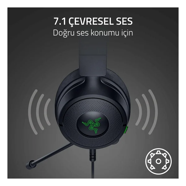 Razer Kraken Kitty V3 X - Oyun Için Kablolu Kitty Kulaklık - Ikonik Kitty Kulakları - 270 G Hafif - - Görsel 5
