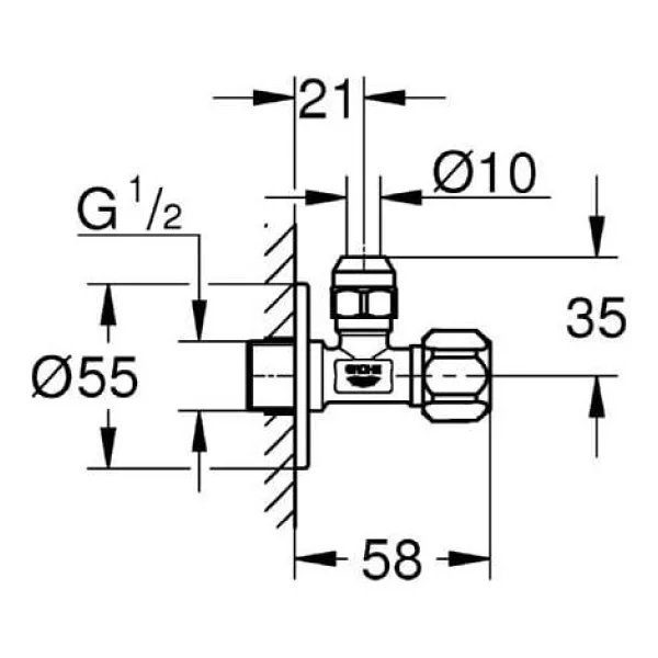 Grohe 22029000 Krom Ara Musluk - Görsel 2
