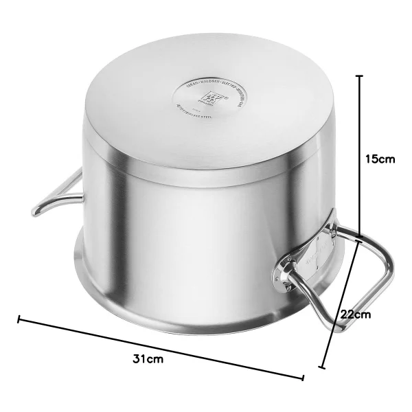Zwilling 20 Cm Yuvarlak Paslanmaz Çelik Kızartma Tenceresi - Görsel 5