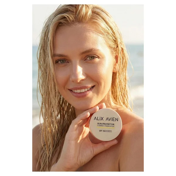 Alix Avien Kırışıklık Karşıtı Yüksek Kapatıcı Waterproof Spf 50 Kompakt Fondöten - Görsel 3