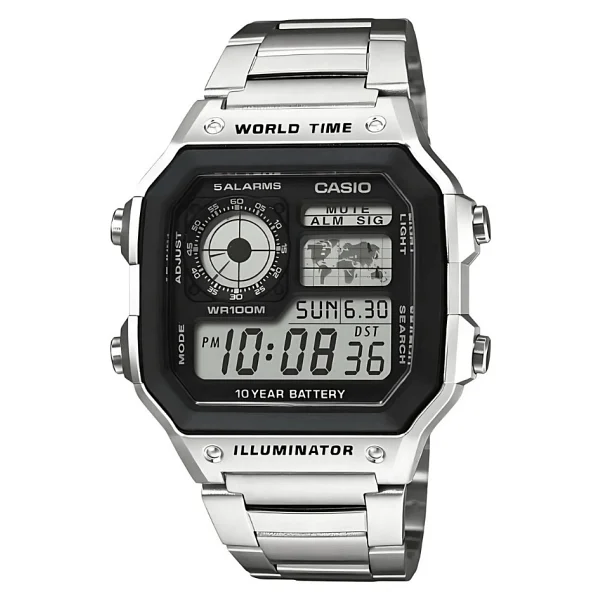 Casio Standart Ae-1200whd-1avdf Çelik Kordon Erkek Kol Saati - Görsel 8