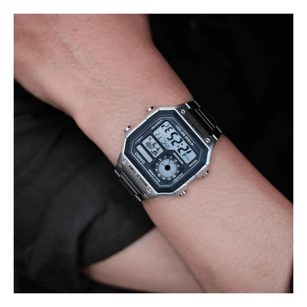 Casio Standart Ae-1200whd-1avdf Çelik Kordon Erkek Kol Saati - Görsel 4