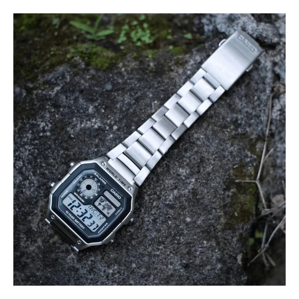 Casio Standart Ae-1200whd-1avdf Çelik Kordon Erkek Kol Saati - Görsel 6