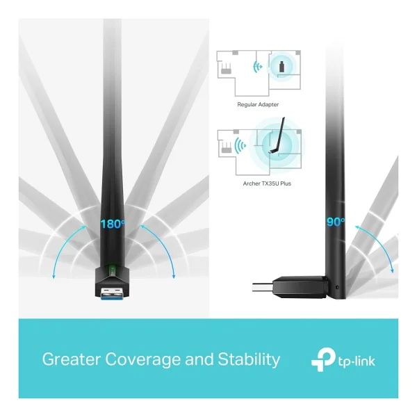 Tp-Link Archer Tx35u Plus 1800 Mbps Kablosuz Ağ Adaptörü - Görsel 7