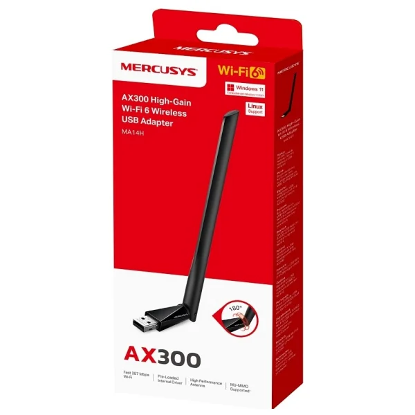 Mercusys Ma14h 300 Mbps Kablosuz Ağ Adaptörü - Görsel 3