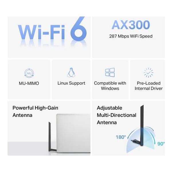 Mercusys Ma14h 300 Mbps Kablosuz Ağ Adaptörü - Görsel 5