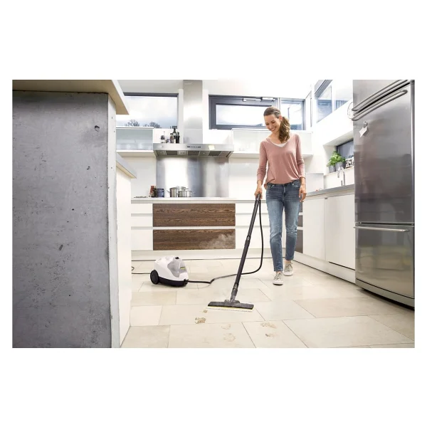 Karcher Sc4 Easyfix Prime 2200 W Buharlı Temizlik Makinesi Cam Ve Halı Aparatlı 30 Bezli Set - Beyaz - Görsel 5