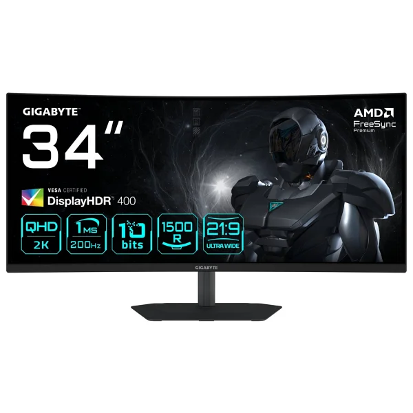 Gigabyte G34wqc2 34" 1 Ms Wqhd Curved 200 Hz Oyuncu Monitörü - Görsel 6