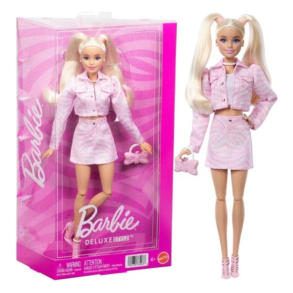 Barbie Deluxe Style Pembe Ceketli Bebek Hyv24-Jjn69 - Görsel 9