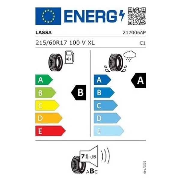 Lassa Competus H/P3 215/60 R17 100v XL Yaz Lastiği - 2026 - Görsel 4