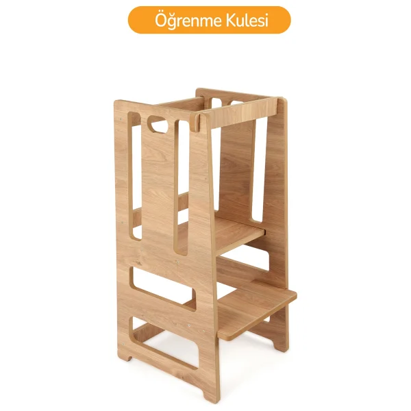 Rozitoys Ahşap Montessori Çocuk Öğrenme Kulesi Merdiveni - Görsel 2