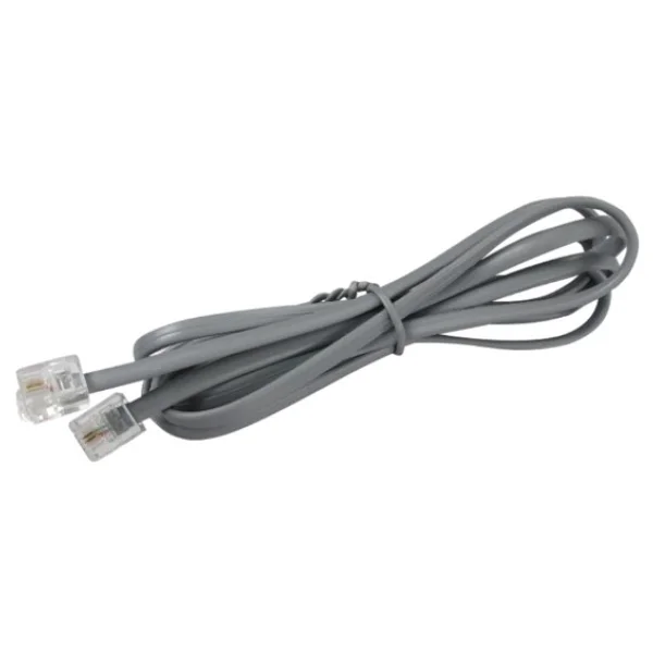 Powermaster PM-1277 Telefon Hat Kablosu Hazır 1.5 Metre 6P/2C Jack Soketleri Takılı Sabit Hat Telefon Kablosu - Görsel 2