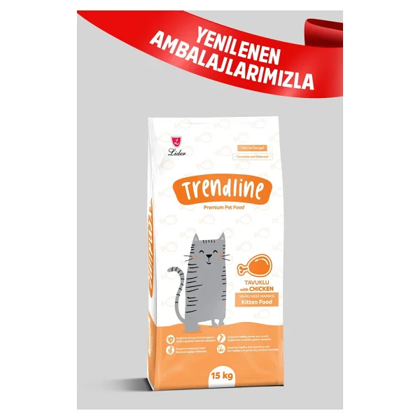 Trendline Kitten Tavuklu 15 Kg Yavru Kedi Maması - Görsel 4