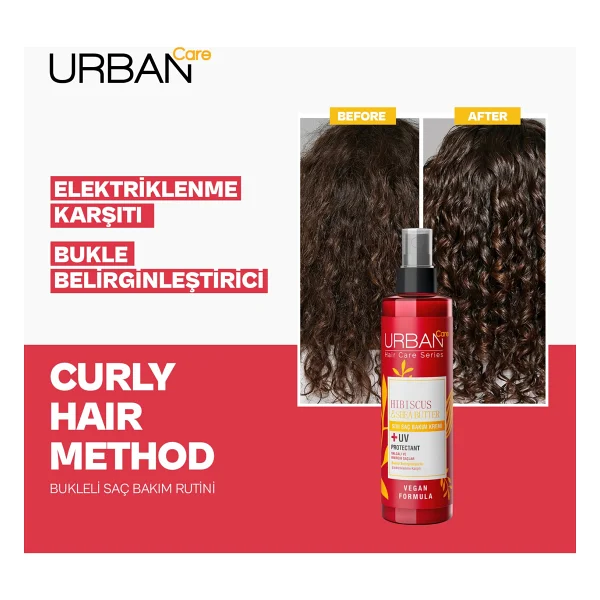 Urban Care Twisted Curls Hibiscus & Shea Butter 200 Ml Sıvı Saç Kremi - Görsel 3