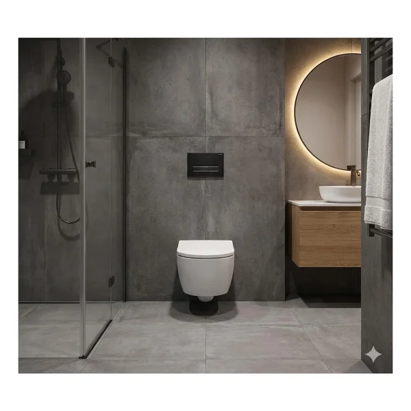 Geberit Icon Asma Klozet 53 Cm (Gizli Montaj) - Icon Soft Klozet Kapak, Beyaz 501.003.00.1-500.670.01.1 - Görsel 10