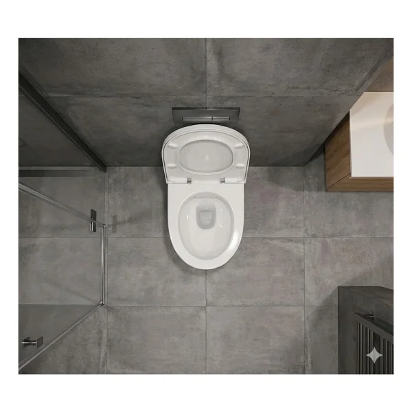 Geberit Icon Asma Klozet 53 Cm (Gizli Montaj) - Icon Soft Klozet Kapak, Beyaz 501.003.00.1-500.670.01.1 - Görsel 3