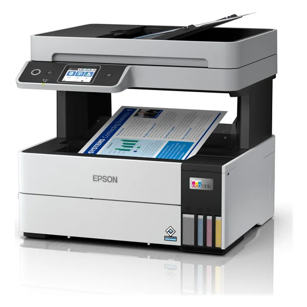 Epson Ecotank L6490 Wi-Fi + Tarayıcı + Fotokopi + Faks Renkli Çok Fonksiyonlu Tanklı Mürekkep Püskürtmeli Yazıcı - Görsel 3