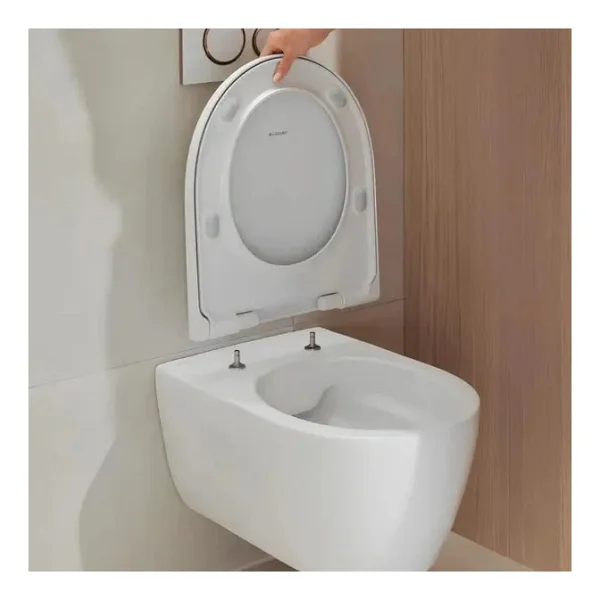 Geberit Icon Asma Klozet 53 Cm (Gizli Montaj) - Icon Soft Klozet Kapak, Beyaz 501.003.00.1-500.670.01.1 - Görsel 5