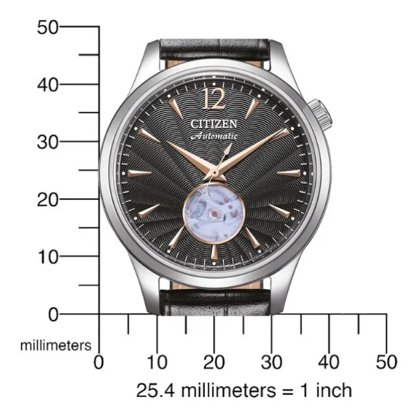 Citizen Automatico Nh9131-14e Deri Kordon Erkek Kol Saati - Görsel 4