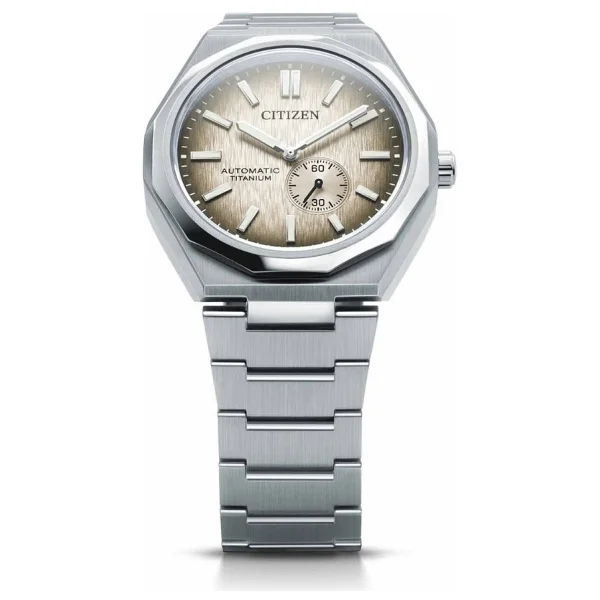 Citizen Super Titanium Zenshin 60 Nk5020-58p Kahverengi Erkek Kol Saati - Görsel 5