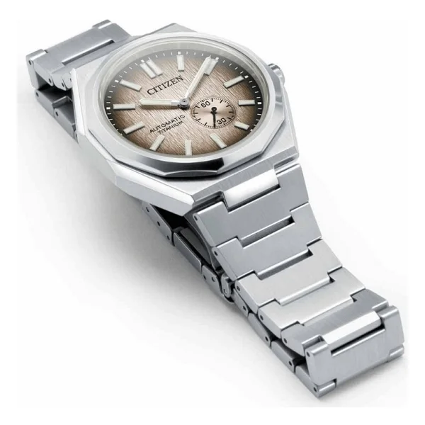 Citizen Super Titanium Zenshin 60 Nk5020-58p Kahverengi Erkek Kol Saati - Görsel 6