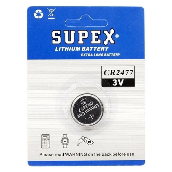 Supex Cr2477 3v Lityum Pil Tekli - Görsel 2