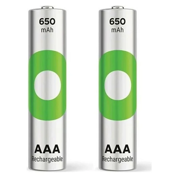 Gp Recyko 650 mAh 2'li Şarjlı Aaa İnce Kalem Pil - Görsel 5