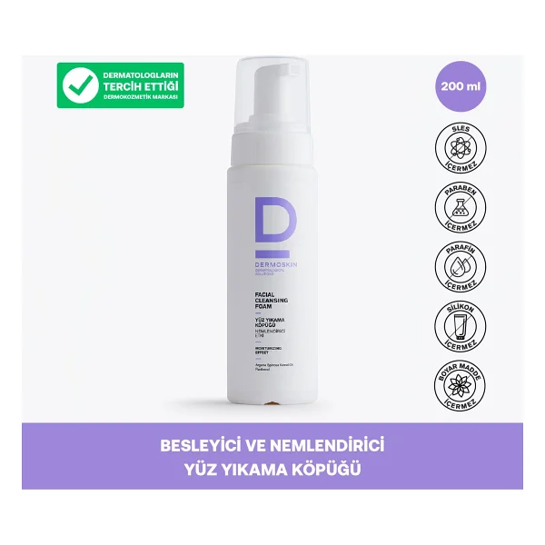 Dermoskin Nemlendirici Etki 200 Ml Yüz Temizleme Köpüğü - Görsel 8