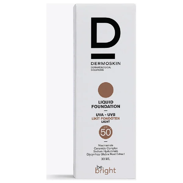 Dermoskin Be Bright Spf 50+ Light 33 Ml Likit Fondöten - Görsel 10