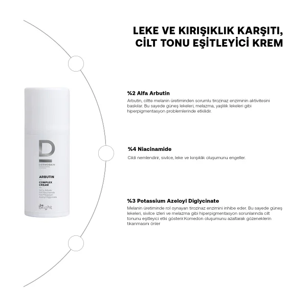 Dermoskin Be Bright Arbutin Kompleks Krem 33 Ml - Görsel 3