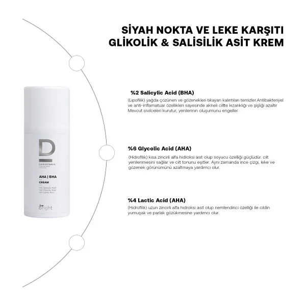 Dermoskin Be Bright Aha/Bha Krem 33 Ml - Görsel 5