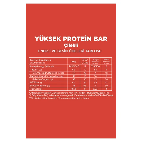 Fellas Yüksek Protein Bar 45 G Karma Kutu 12 Adet (4 Çeşit) - Görsel 5