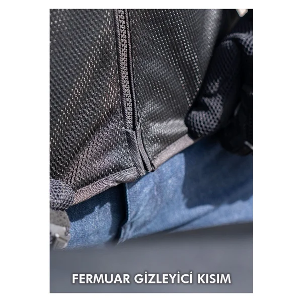 Ls2 Breeze Erkek Siyah Yazlık Motosiklet Montu - Görsel 4