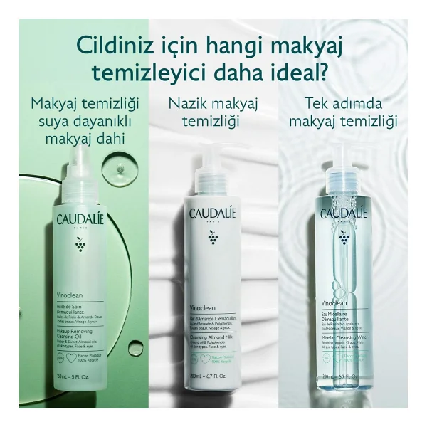 Caudalie Vinoclean Badem Yağlı 400 Ml Yüz Temizleme Sütü - Görsel 3