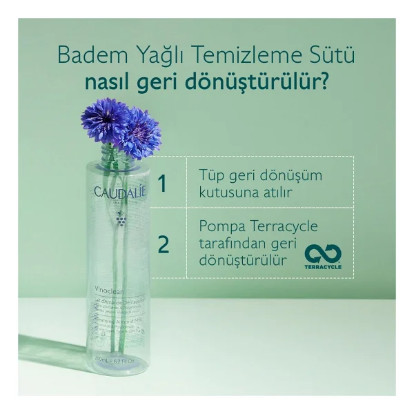 Caudalie Vinoclean Badem Yağlı 400 Ml Yüz Temizleme Sütü - Görsel 5