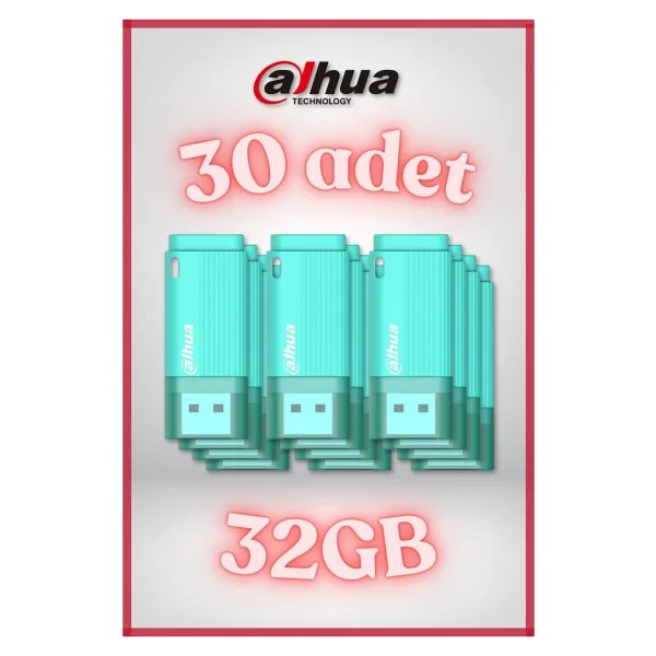 Dahua 30 Adet 32gb Kapaklı USB Flash Bellek U126 Yeşil - Görsel 2