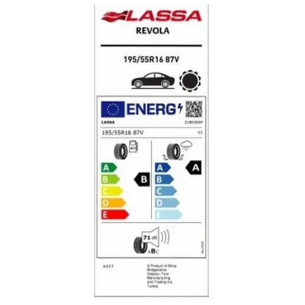 Lassa Revola 195/55 R16 87v Yaz Lastiği - 2025 - Görsel 5
