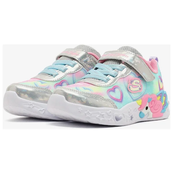 Skechers Unicorn Charmer Lil Heart Sparkles 303064n Işıklı Kız Bebek Spor Ayakkabı - Görsel 4