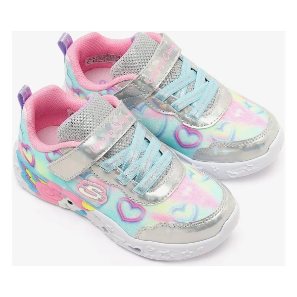 Skechers Unicorn Charmer Lil Heart Sparkles 303064n Işıklı Kız Bebek Spor Ayakkabı - Görsel 5
