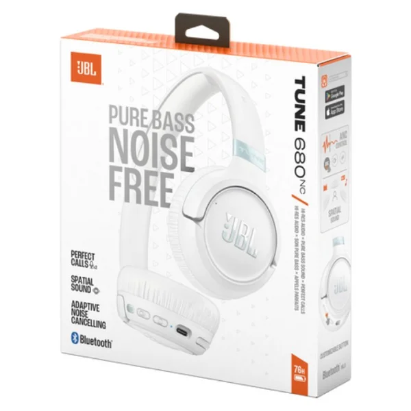Jbl Tune 680nc ANC Beyaz Kulak Üstü Bluetooth Kulaklık - Görsel 7