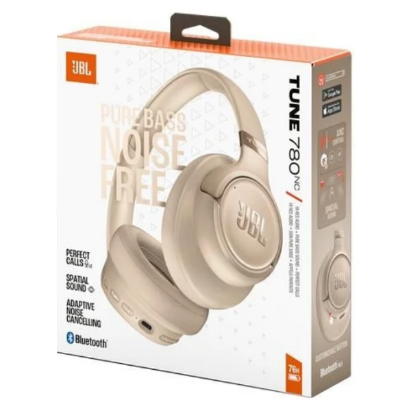 JBL Tune 780NC ANC Bej Kulak Üstü Bluetooth Kulaklık - Görsel 8
